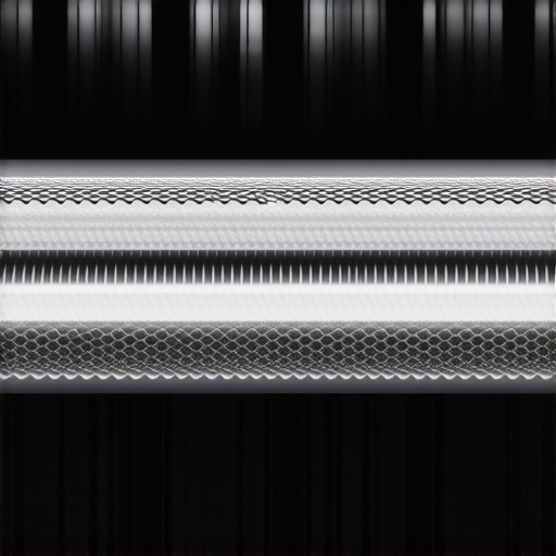Cross-section of a silent mechanical keyboard highlighting multilayer damping materials