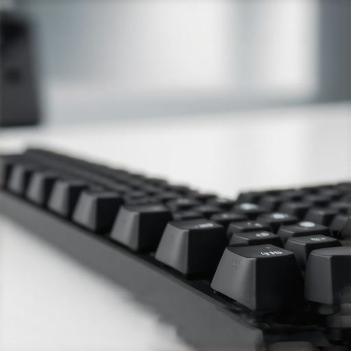 Close-up of silent switch mechanisms and ergonomic keycap sculpting