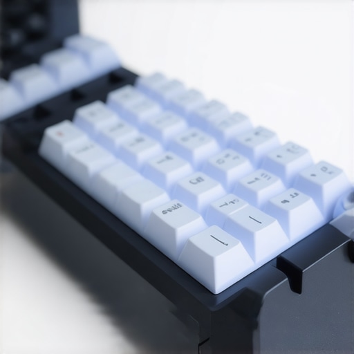 Futuristic ergonomic low profile mechanical keyboard with customizable features