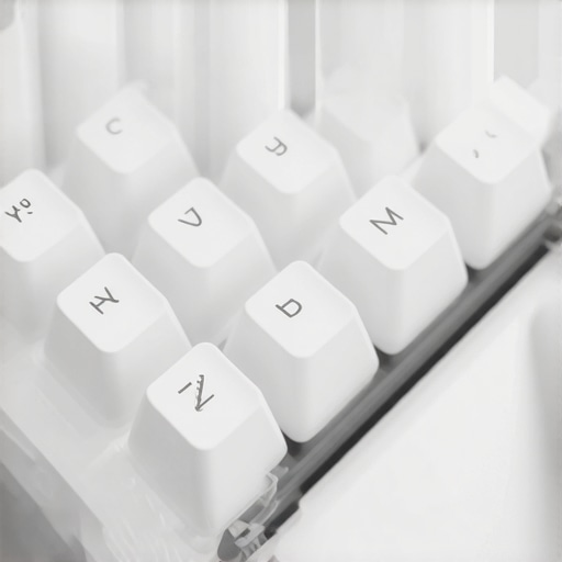 Futuristic ergonomic keyboard showcasing adaptive materials and silent technology