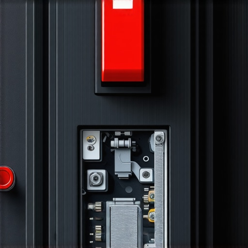 Close-up view of a silent mechanical switch showing internal damping mechanisms