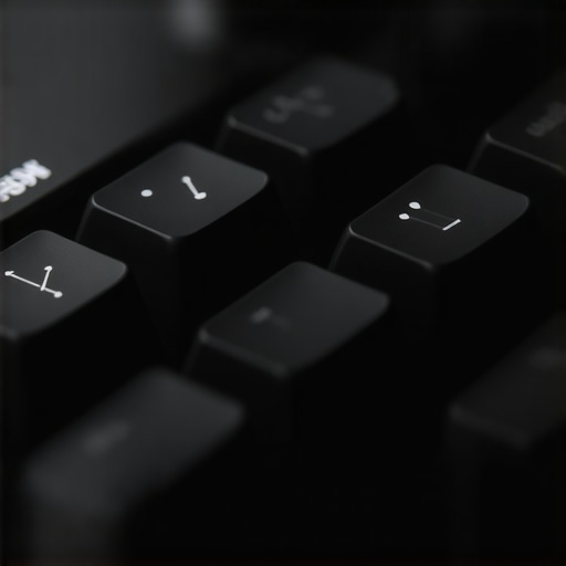 Close-up of silent mechanical keyboard switches with damping technology