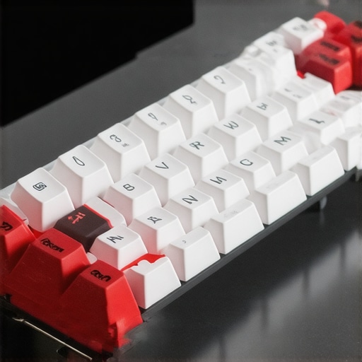 Close-up of a modern silent mechanical keyboard highlighting damping mechanisms and ergonomic design