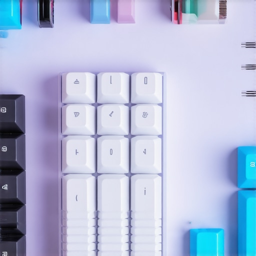 Close-up of a sleek mechanical keyboard showcasing silent switches and ergonomic layout.
