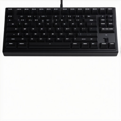 Ergonomic silent mechanical keyboard with hot-swappable switches and low-profile design on a desk