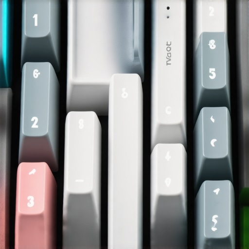 Futuristic mechanical keyboard showing smart materials and modular components