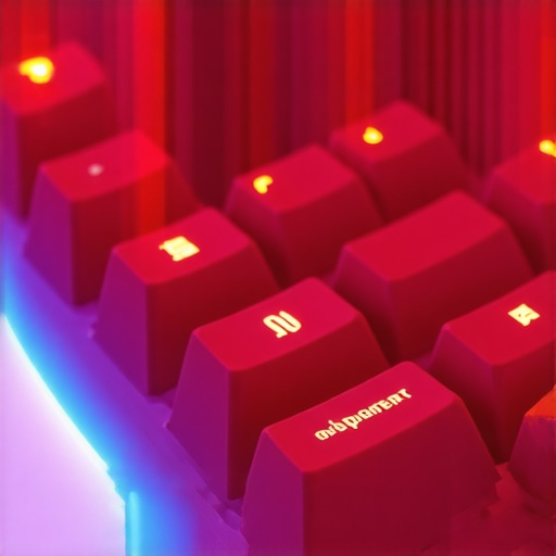 Close-up of a sleek low profile mechanical keyboard highlighting customizable switches and ergonomic design