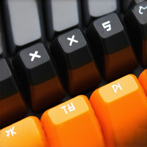 Detailed view of a mechanical keyboard showcasing advanced composite materials and damping solutions.