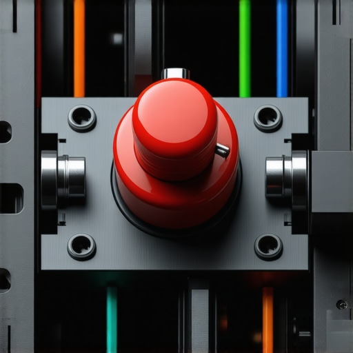 Close-up of silent mechanical switch showing damping materials and internal components