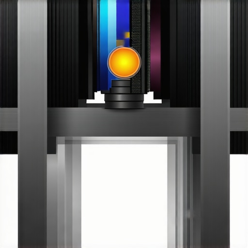 Close-up of silent mechanical switch with damping layers and phase-changing materials