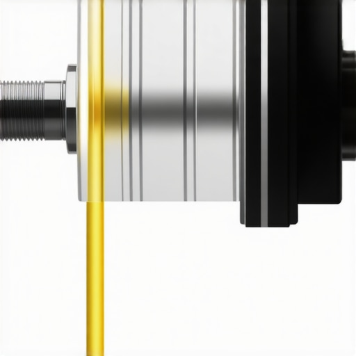 Close-up view of a silent mechanical switch showcasing damping layers and stem design