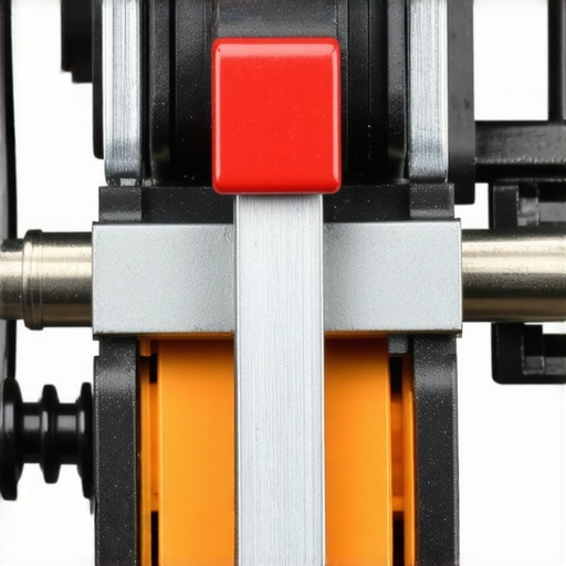 Detailed view of a silent mechanical keyboard switch with damping and spring components