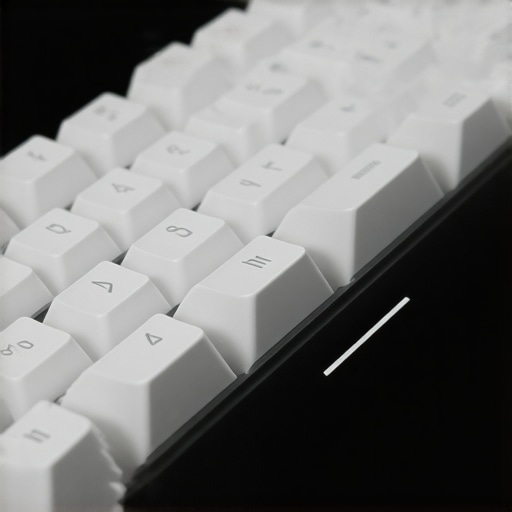A conceptual illustration of a high-tech ergonomic keyboard equipped with neurofeedback and adaptive tactile systems.