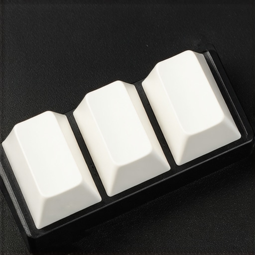 Macro shot of mechanical keyboard switches demonstrating sound-absorbing components