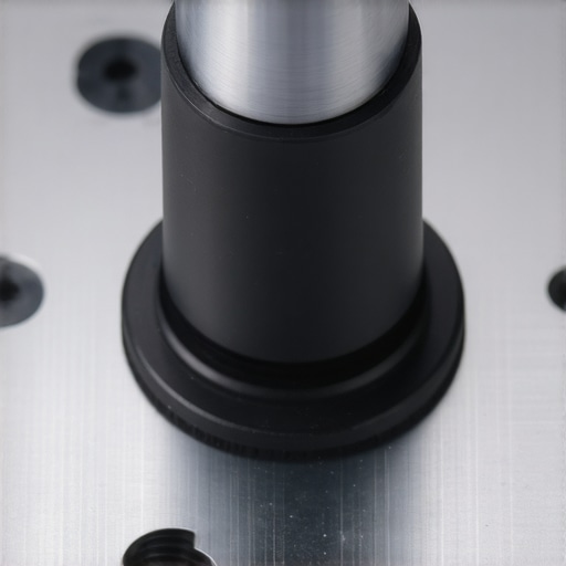 Detailed view of a silent mechanical switch showcasing damping mechanisms and stem design