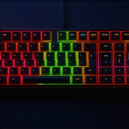 Close-up of an ergonomic mechanical keyboard showcasing silent switches and adjustable split design.