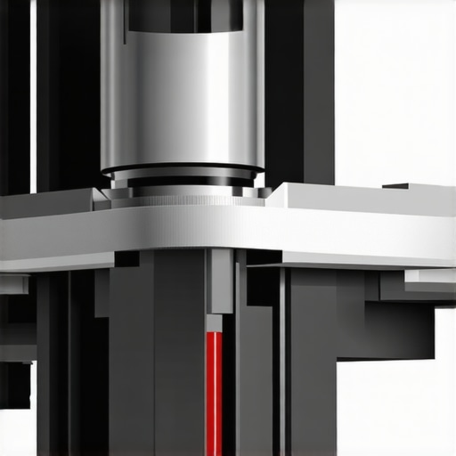 Detailed view of silent mechanical switch with damping materials and magnetic actuation parts.