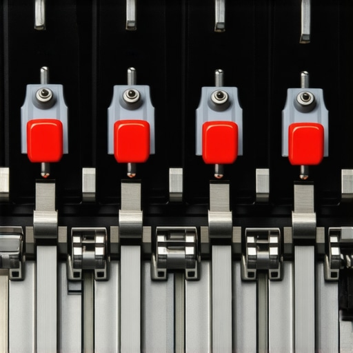 Detailed view of magnetic switch mechanisms inside a mechanical keyboard, emphasizing contactless operation.