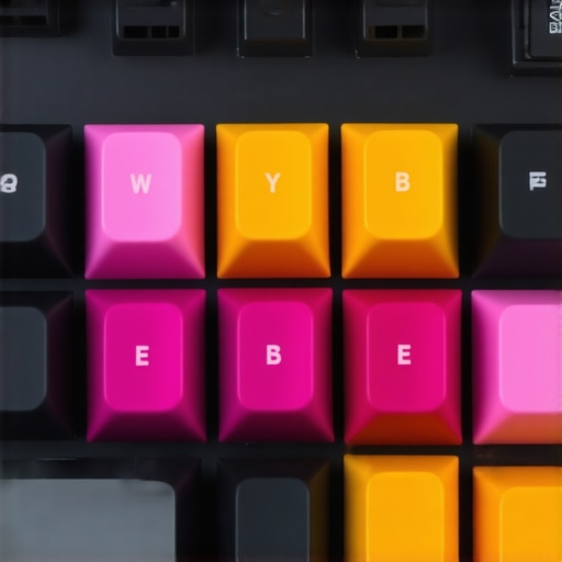 A modern mechanical keyboard with removable silent switches highlighting ergonomic customization options.