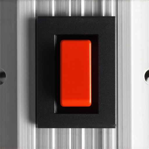 Detailed view of a silent mechanical switch showcasing damping components
