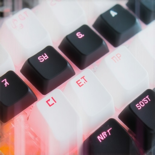 Close-up of a mechanical keyboard highlighting micro-adjustable switches and damping layers for silent operation.