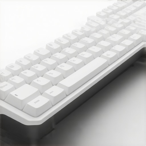 A sleek ergonomic mechanical keyboard equipped with sensors and adaptive tech, illustrating the future of user-centered design.