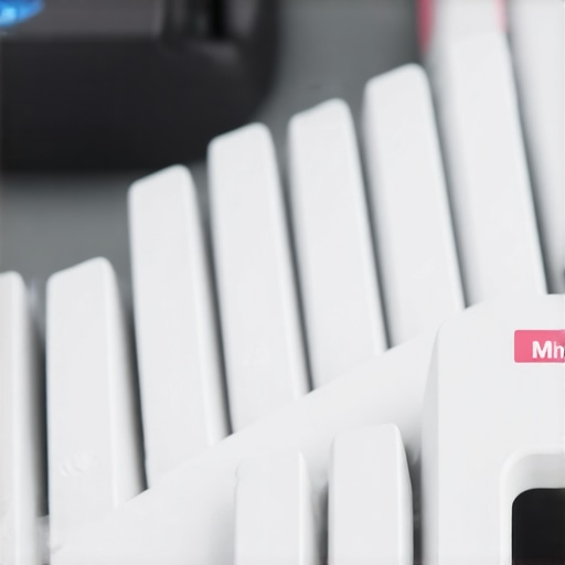 Close-up of a high-tech ergonomic mechanical keyboard featuring nano-coating and self-healing surfaces for enhanced durability.