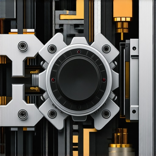 Detailed image showing the internal damping mechanisms of a high-tech mechanical switch.