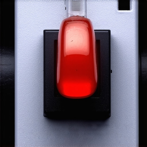 Detailed image showing damping material inside a silent mechanical switch