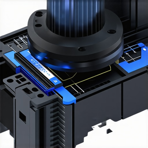 Close-up of a high-tech optical keyboard switch demonstrating Hall-effect sensors and damping layers