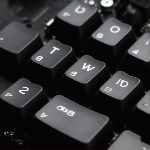 A detailed view of a mechanical keyboard chassis highlighting embedded phase-change materials for heat dissipation.