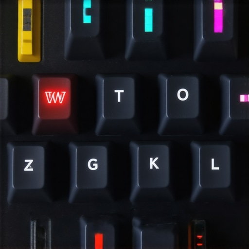 Detailed view of a keyboard's silent switch with magnetic sensor technology