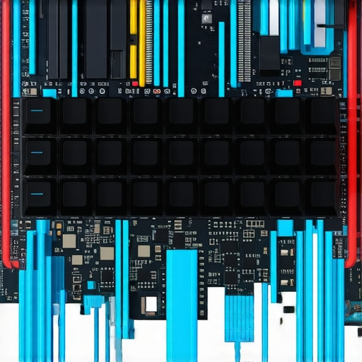 Schematic diagram illustrating a modular mechanical keyboard with embedded cooling systems and haptic actuators.