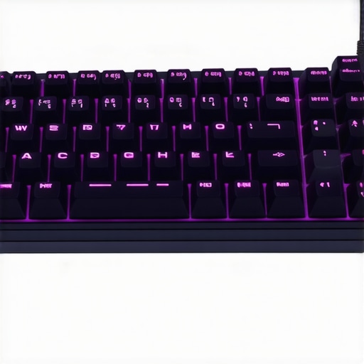 Close-up of a customizable mechanical keyboard showing adjustable angles and detachable wrist support.