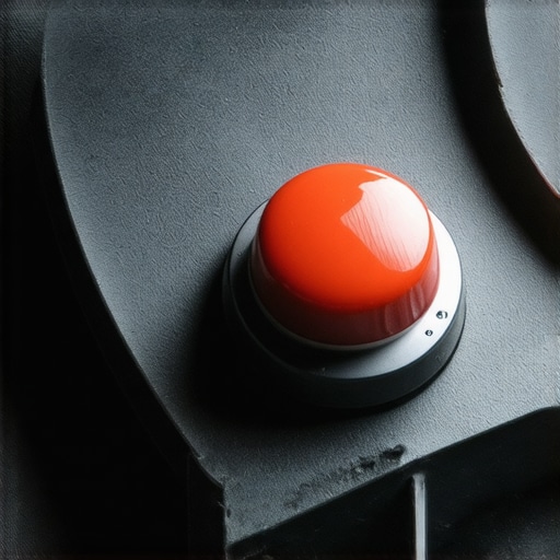 Close-up of a cutting-edge silent mechanical switch with advanced sound-absorptive components in a high-tech environment