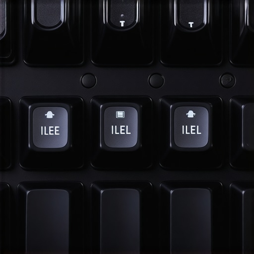 Detailed view of silent, hot-swappable mechanical switches with internal damping mechanisms