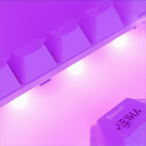 Close-up of a sleek, customizable low profile mechanical keyboard with magnetic modules and RGB lighting