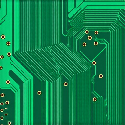 Microscopic view of a nanocoated PCB pad showing enhanced adhesion and durability.