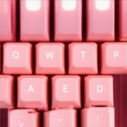 Close-up of noise-reducing dampened mechanical keyboard switches showing material textures.