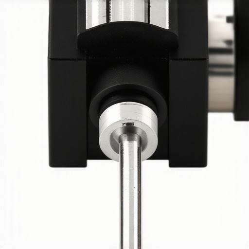 Close-up of silent mechanical switch with damping components for noise reduction.