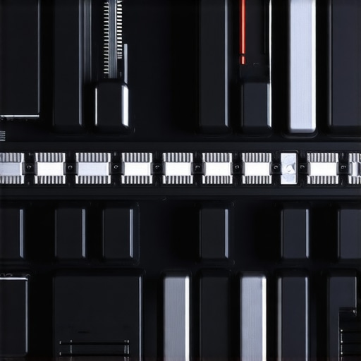 Detailed view of a modular mechanical keyboard highlighting interchangeable layers and customizable components